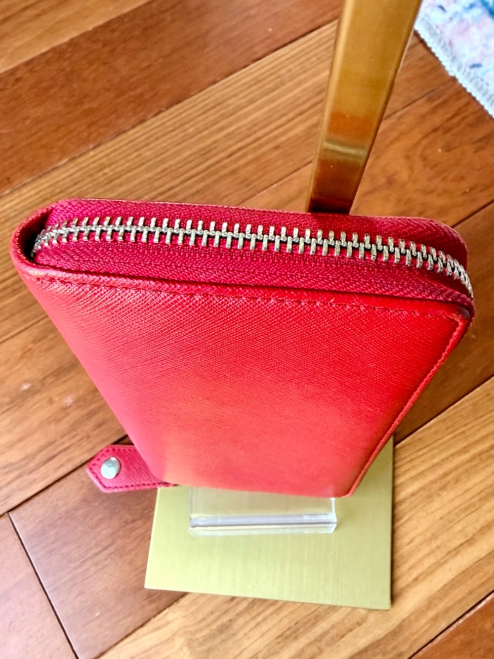 Vivienne Westwood Matilda Red Saffiano Leather zip-Around Long Wallet. EUC - Picture 4 of 16